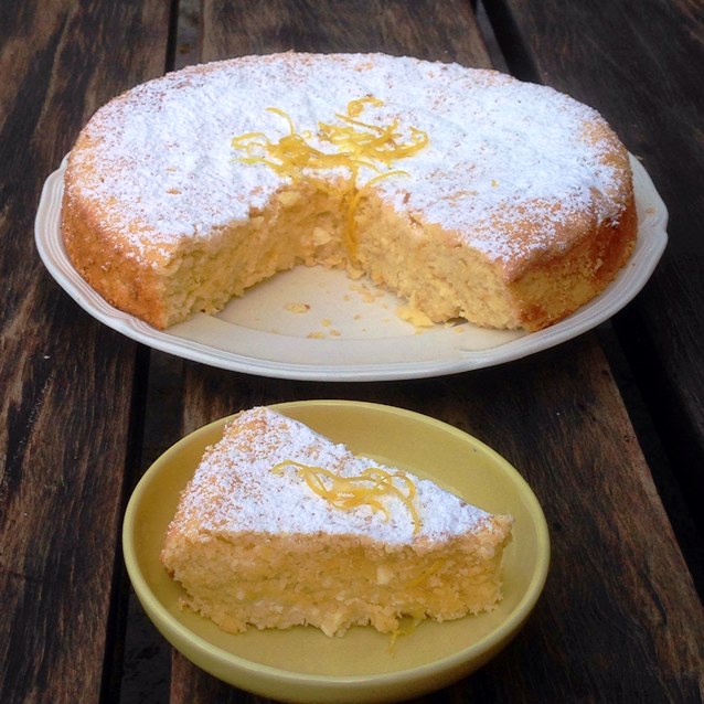 Lemon Polenta Cake - Sweet Caramel Sunday