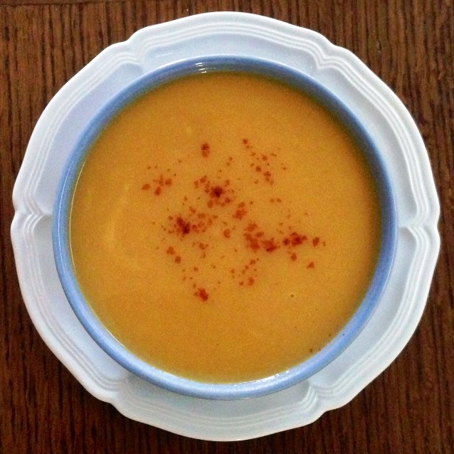 Sweet Potato and Leek Soup With Apple and Ginger